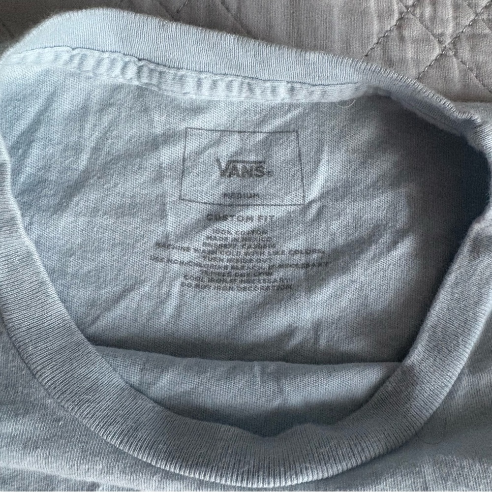 Vans Light Blue Pocket T-Shirt - Picture 4 of 5